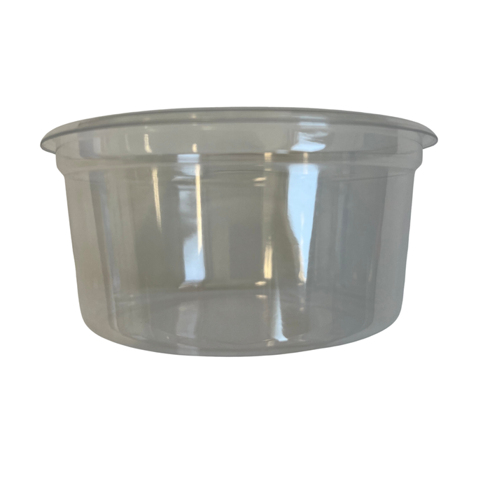 TRANSPARENT PLASTIC POT DIAM. 97MM H 32MM 200ML 1000PCS ***S/CDE***