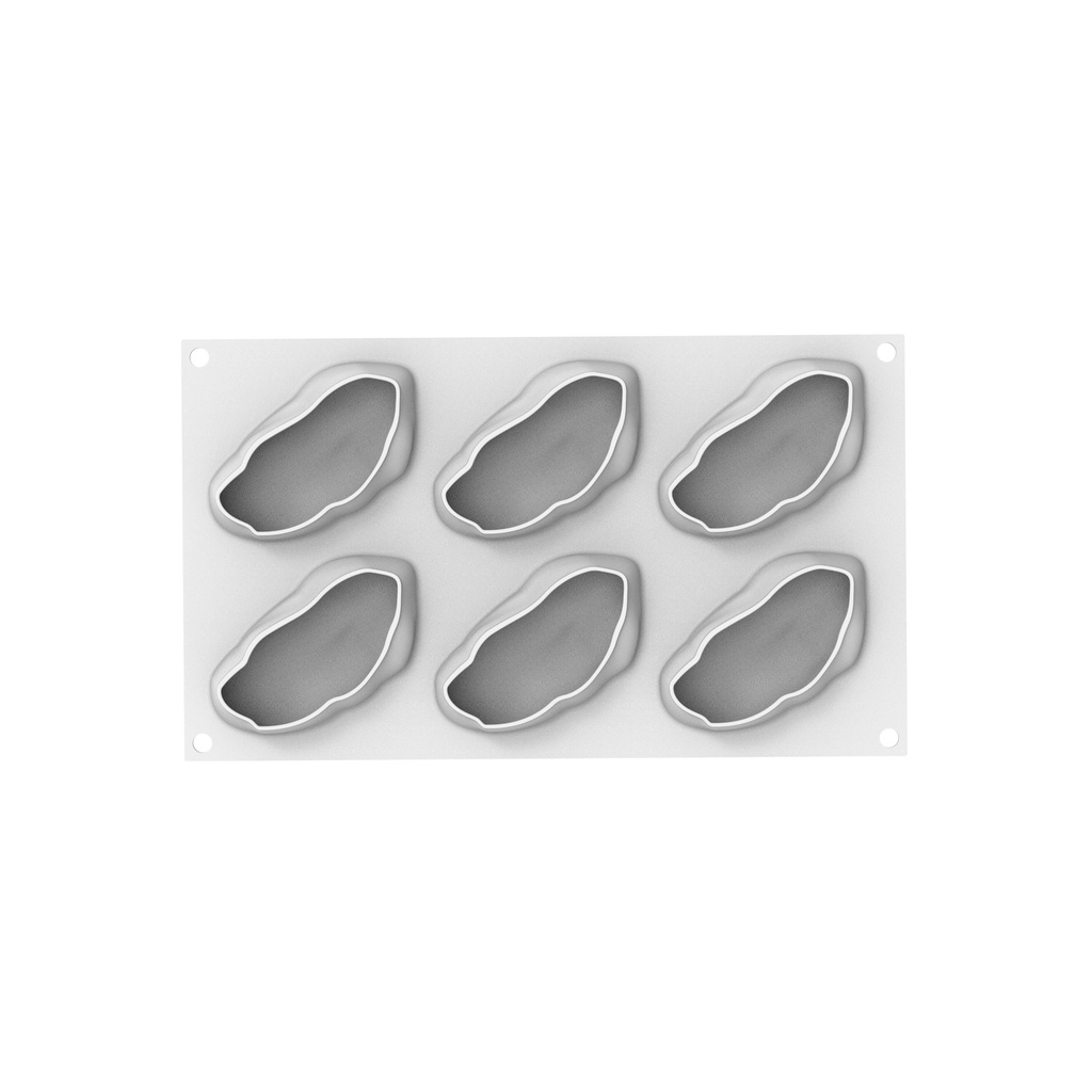 SILIKOMART - TROMPE L'OEIL PISTACCHIO MOLD 120 99 x 56MM H 40MM + CUTTER