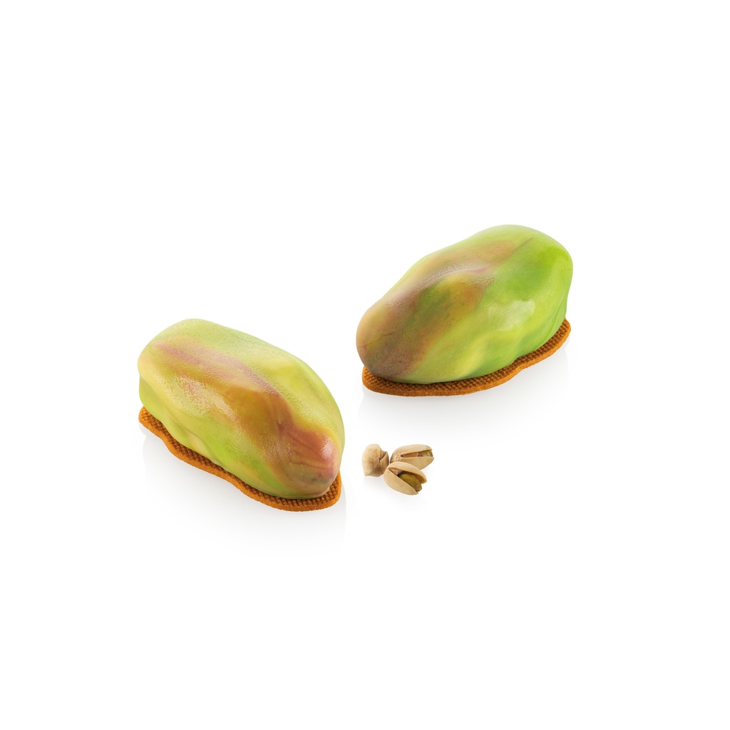 SILIKOMART - TROMPE L'OEIL PISTACCHIO MOLD 120 99 x 56MM H 40MM + CUTTER