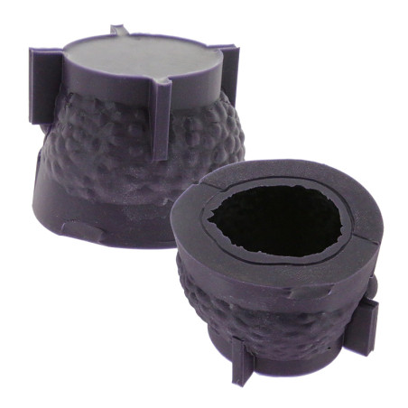 MOULE SILICONE TROMPE L'OEIL - LITCHI - 6.7 x 6.1CM HT 5.7CM 125ML  