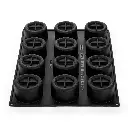 PAVOFLEX - MOULE TROMPE L'OEIL 40 x 30 CM - PANIER - DIAM 74MM HT 45MM 135ML - 12 EMPREINTES 