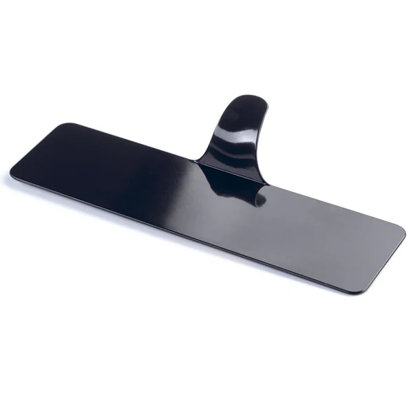 ZWART RECHTHOEKIG BORD VOOR ENKELE PORTIE 90 x 38MM HERBRUIKBAAR 350STKS