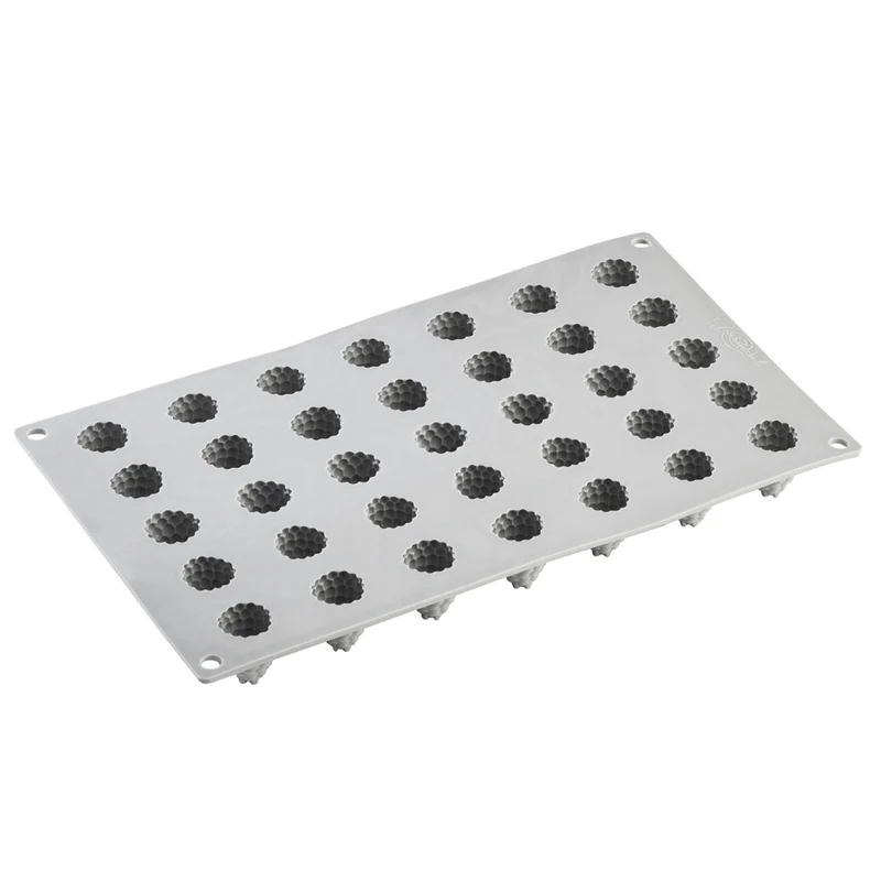 PAVONI - MOULE TROMPE L'OEIL 300 x 175MM - MÛRE/FRAMBOISE - DIAM 24MM HT 27MM 7ML - 35 EMPREINTES