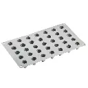 PAVONI - MOULE TROMPE L'OEIL 300 x 175MM - MÛRE/FRAMBOISE - DIAM 24MM HT 27MM 7ML - 35 EMPREINTES
