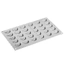 PAVONI - MOULE TROMPE L'OEIL 300 x 175MM - SEGMENTS MANDARINE - 38 x 22MM HT 15MM 5ML - 30 EMPREINTES