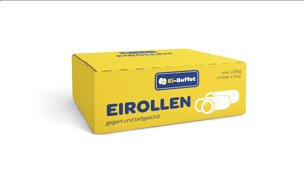 ❄️EIPRO HARD-BOILED EGGS IN ROLL SLICED 290G *FROZEN* IMPROVED RECIPE
