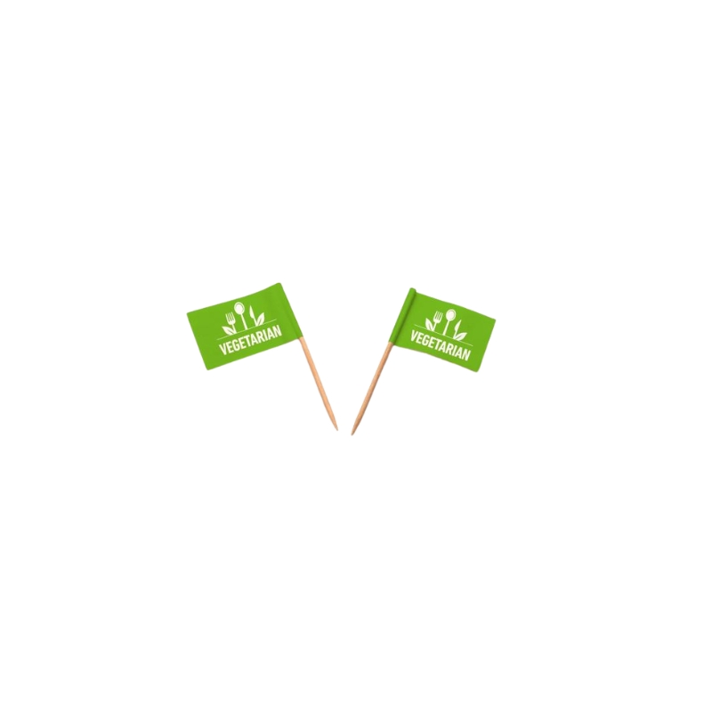 SIER FLAG PICKS "VEGETARIAN" 500PCS 