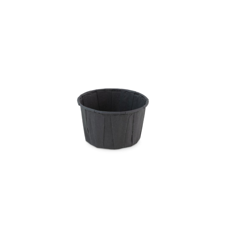 SIER BLACK BAKING CUP 4.0OZ 120ML Ø70XH43MM 100PCS 