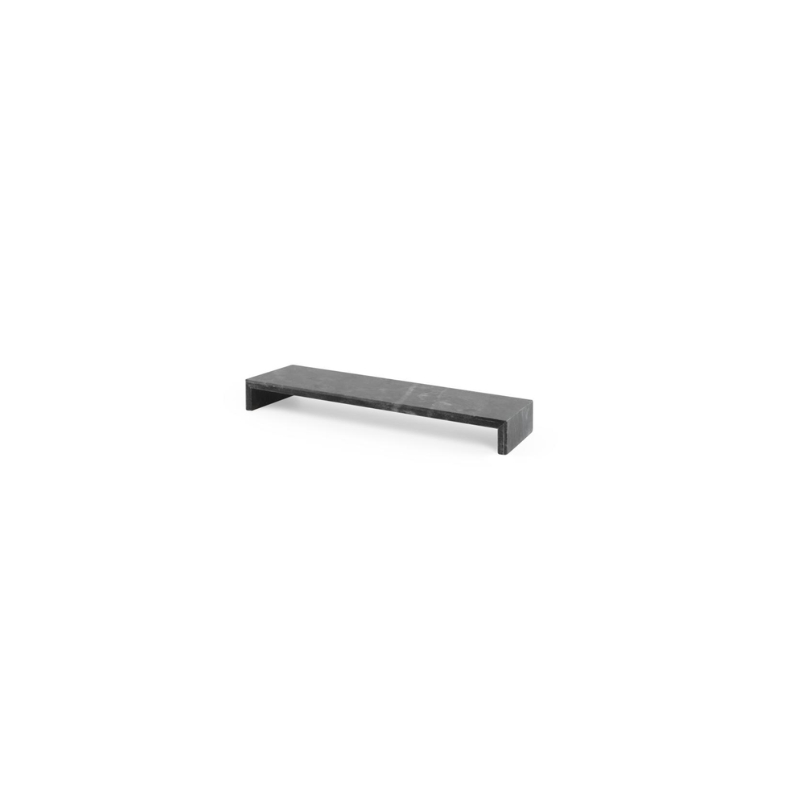 SIER ZWARTE MARMEREN DIENBLAD 35X12XH4CM