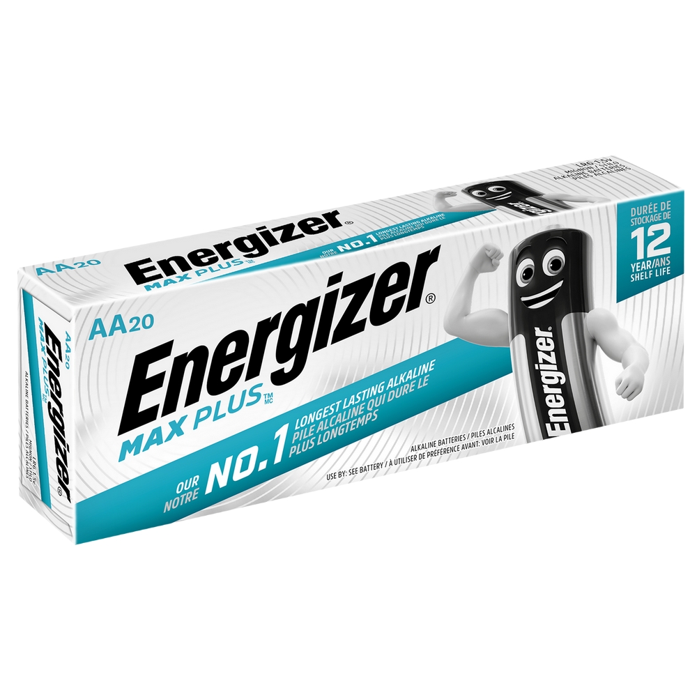 ENERGIZER MAX PLUS LR6 AA BATTERIES BP20 20PCS
