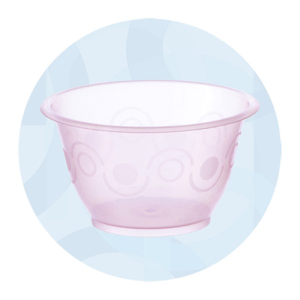 PINK PLASTIC ICE CREAM CUP 160CC 50PCS