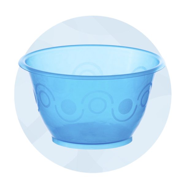 BLUE PLASTIC ICE CREAM CUP 200CC 50PCS