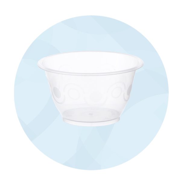 TRANSPARENT PLASTIC ICE CREAM CUP 160CC 50PCS