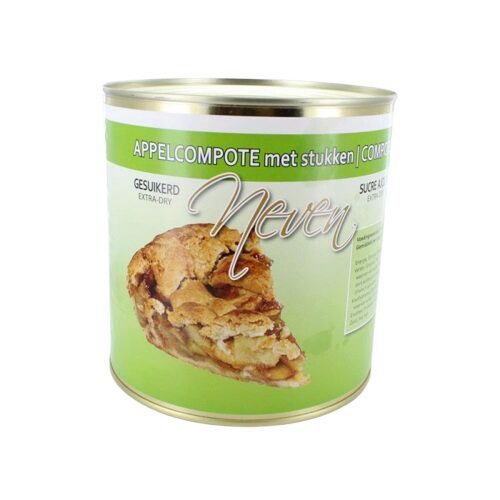 Appelcompote met stukken Neven 6 x 3kg = Blikje