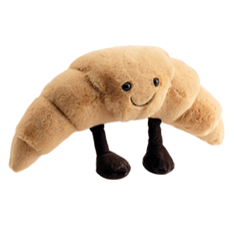 PLUSH "CROISSANT" 31CM H 17CM