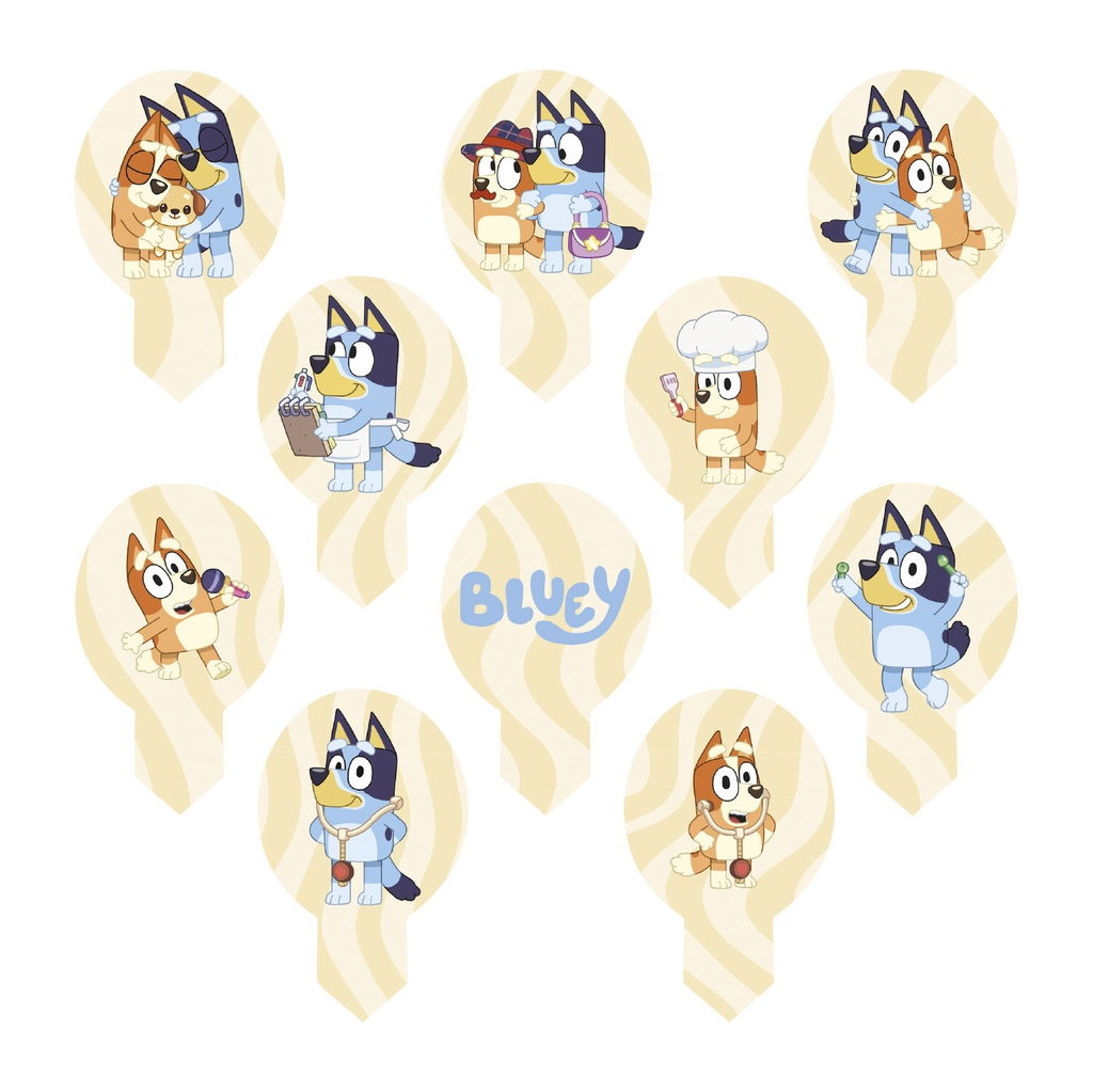 PICS BLUEY EN AZYME 6,5 x 4CM 10 PCS