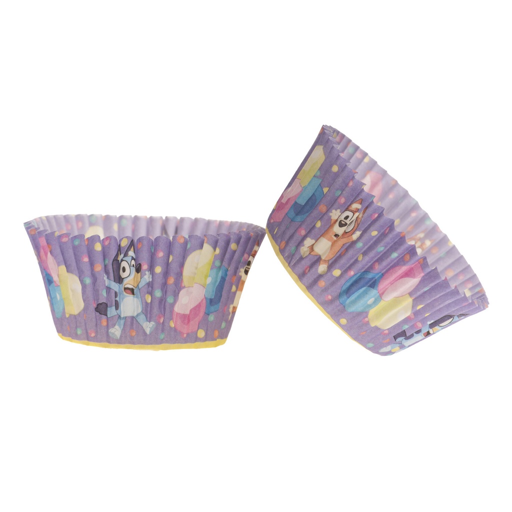 CAISSETTES CUPCAKES BLUEY Ø 5CM HT 3CM 25 PCS 