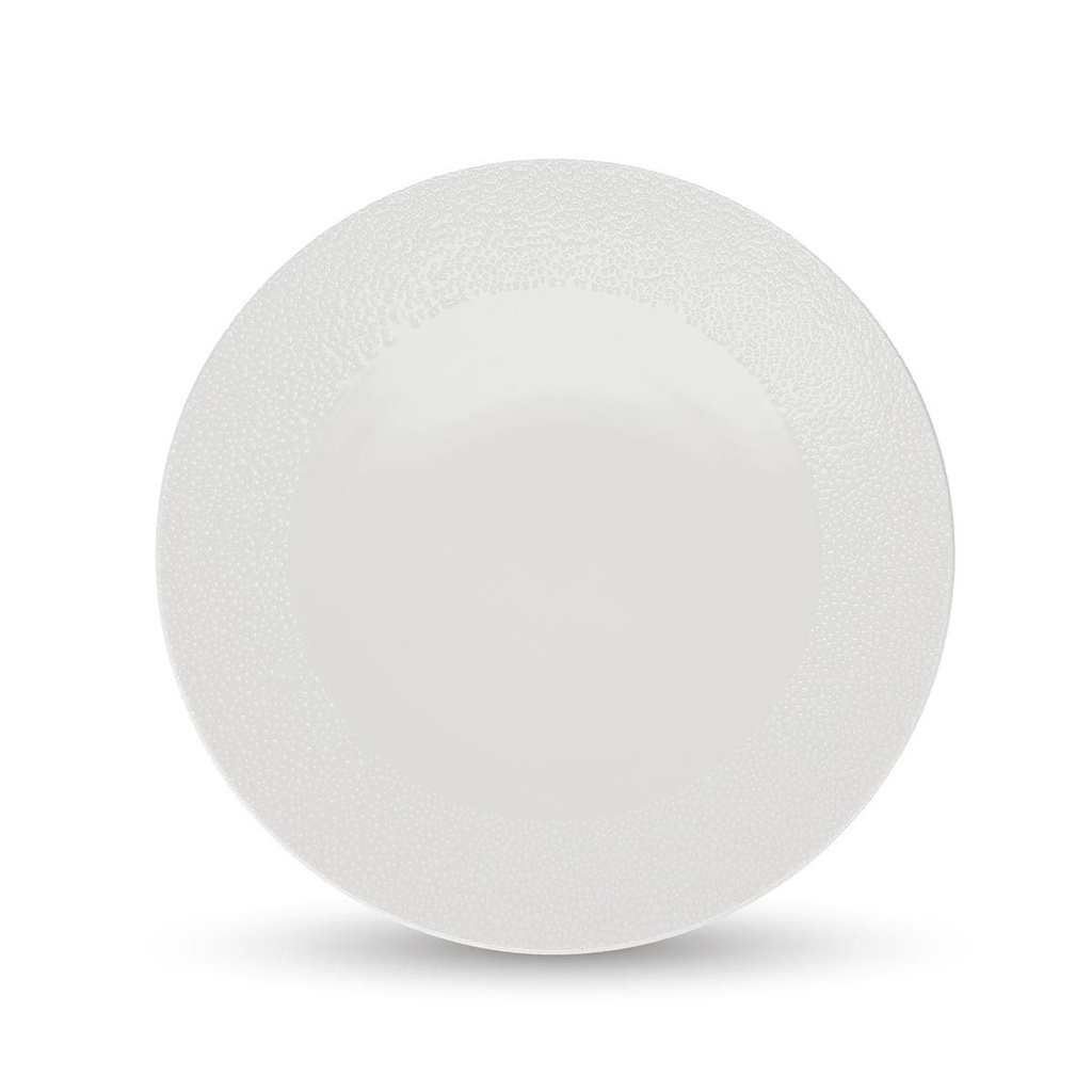 BONBISTRO ASTRO - ASSIETTE PLATE BLANCHE EN PORCELAINE 32CM - 740444
