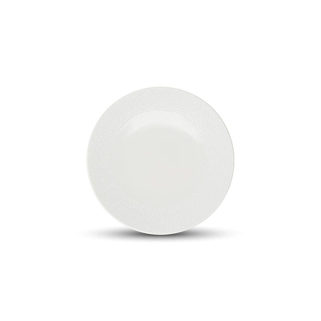 BONBISTRO ASTRO - WHITE PORCELAIN SHALLOW PLATE 21 CM