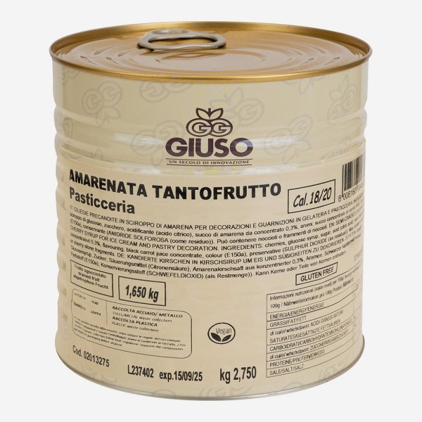 GIUSO AMARENA TANTOFRUTTO PASTICC 18/20 - 2,75 KG