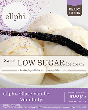ELLPHI - MIX POUR GLACE VANILLE 500GRS 