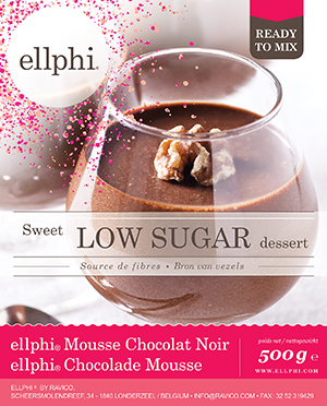 ELLPHI - MIX POUR MOUSSE AU CHOCOLAT NOIR 500GRS