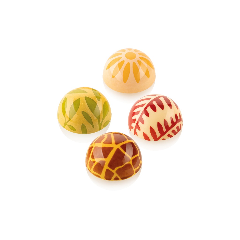 SILIKOMART - CHOCO STAMP D - 4 TAMPONS SILICONE ø 31MM HT 17MM