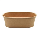 RAVIER EN CARTON KRAFT 17 x 12CM HT 4.3CM 500ML 25PCS **SANS COUVERCLE**
