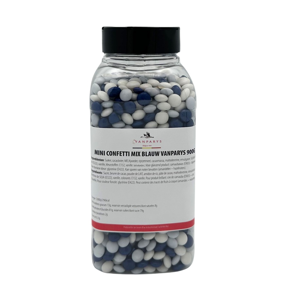 VANPARYS - DRAGEE-MINI CONFETTIS MIX BLEU MARINE/BLEU CIEL/BLANC 900GRS 
