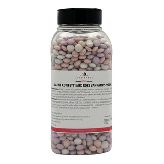 VANPARYS - MINI CONFETTI DRAGÉE MIX MAUVE/PINK/WHITE 900 GRS