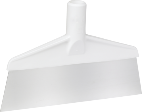 VIKAN 29105 GRATTOIR SOL POLYPROPYLENE BLANC LAME INOX-17.5 x 26CM HT 15,5CM SANS MANCHE