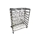 CHARIOT DE REFROIDISSEMENT INOX 8 NIVEAUX - INTERVALLE 21CM - 127 x 61CM HT 167CM