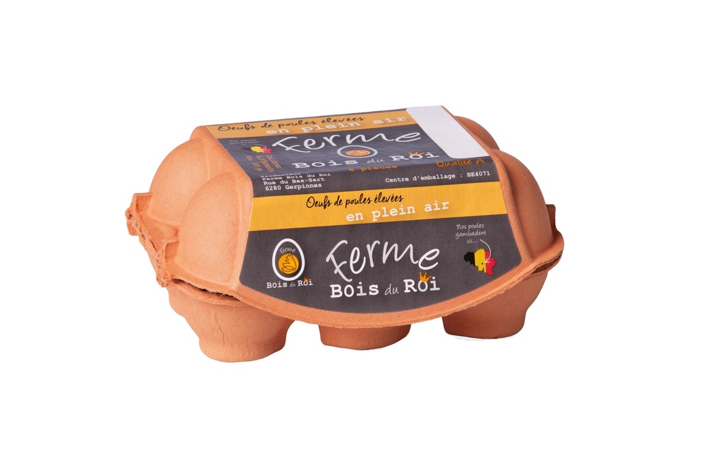 FRESH FREE RANGE EGGS CAT. A SIZE *L* 1BE 6 PIECES 