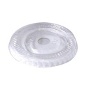 COUVERCLE PET PLAT SANS TROU POUR POT A GLACE NOIR 280ML 50PCS 