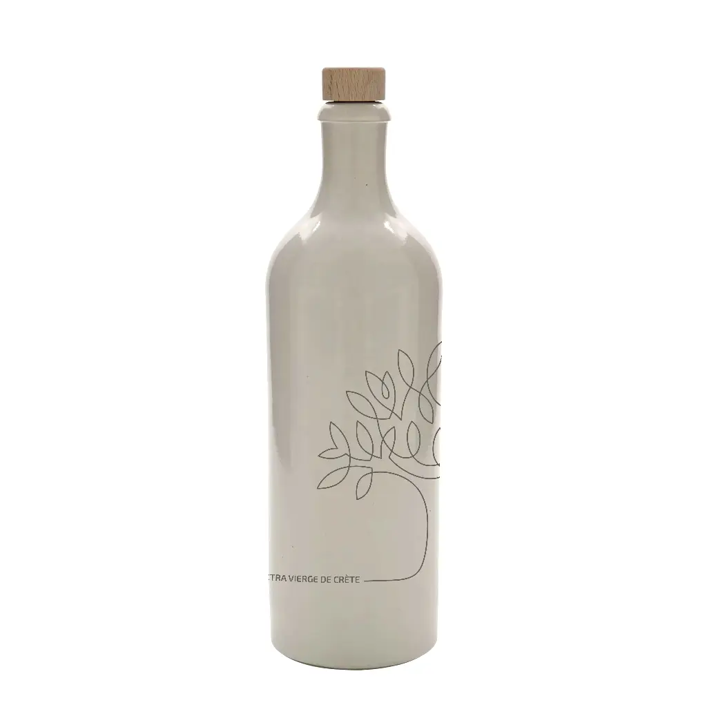 OLIDEKA - EXTRA VIERGE OLIJFOLIE WITTE FLES "OLIVIER" 75 CL + SCHENKDOP