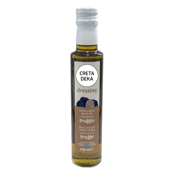 CRETA DEKA - HUILE D'OLIVE EXTRA VIERGE INFUSÉE À LA TRUFFE 250ML