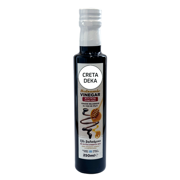 CRETA DEKA - VINAIGRE BALSAMIQUE AU MIEL DE THYM 250ML 