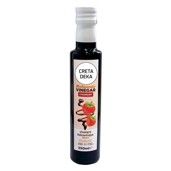 CRETA DEKA - VINAIGRE BALSAMIQUE À LA FRAISE 250ML