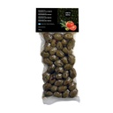 CRETA DEKA – GROENE OLIJVEN IN VACUÜMVERPAKKING MET ROZEMARIJN EN TOMATEN 150G