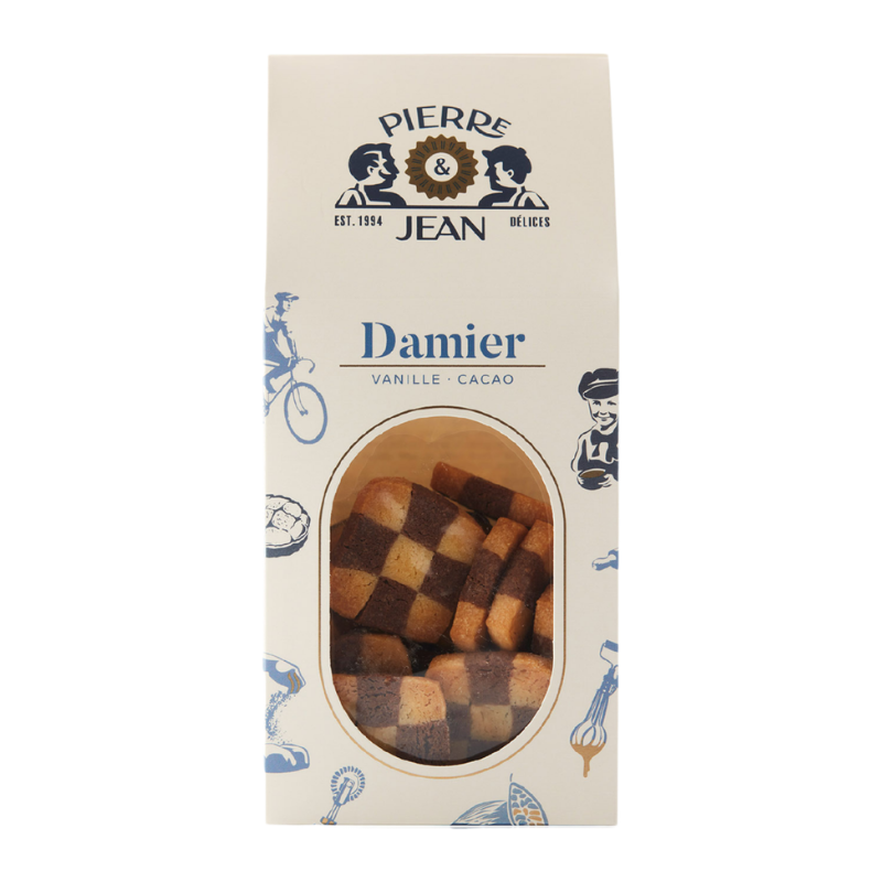 PIERRE & JEAN - BISCUIT DAMIER 150GR