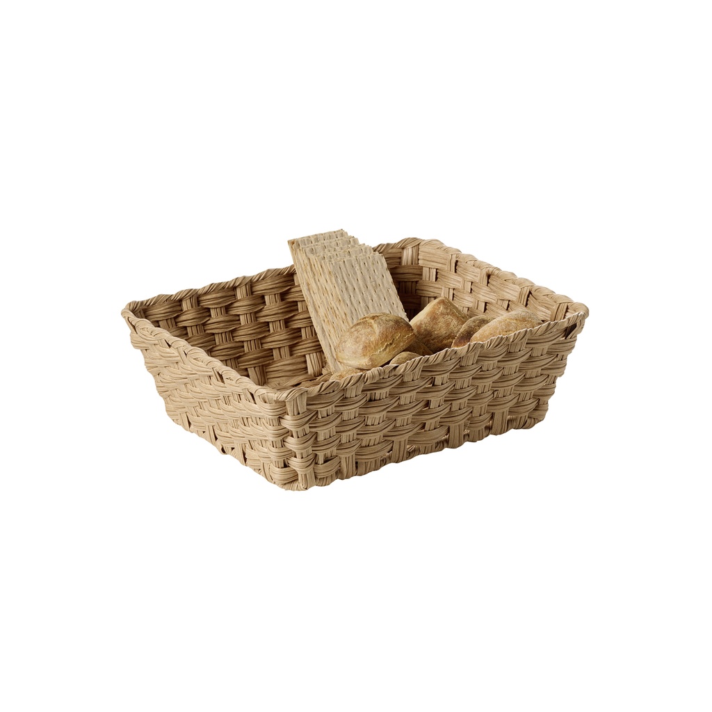 APS CORBEILLE TRESSEE BEIGE  POLYPRO GN1/2 - 32.5X26.5XH10CM  