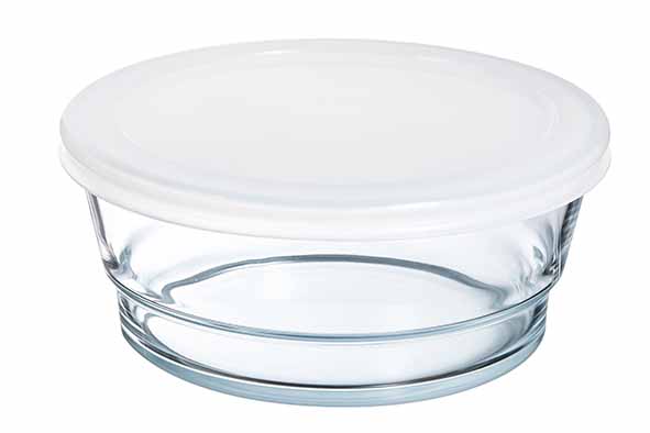 ARCOROC - "SO URBAN" SALADIER EN VERRE + COUVERCLE 110CL DIAM. 17CM