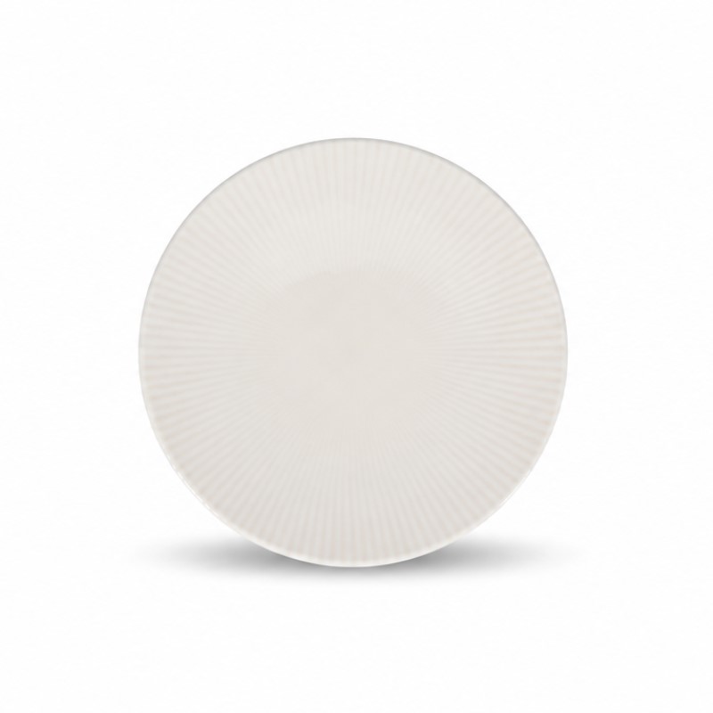 BONBISTRO SOLIS - ASSIETTE PLATE BLANCHE EN PORCELAINE 21CM - 740531