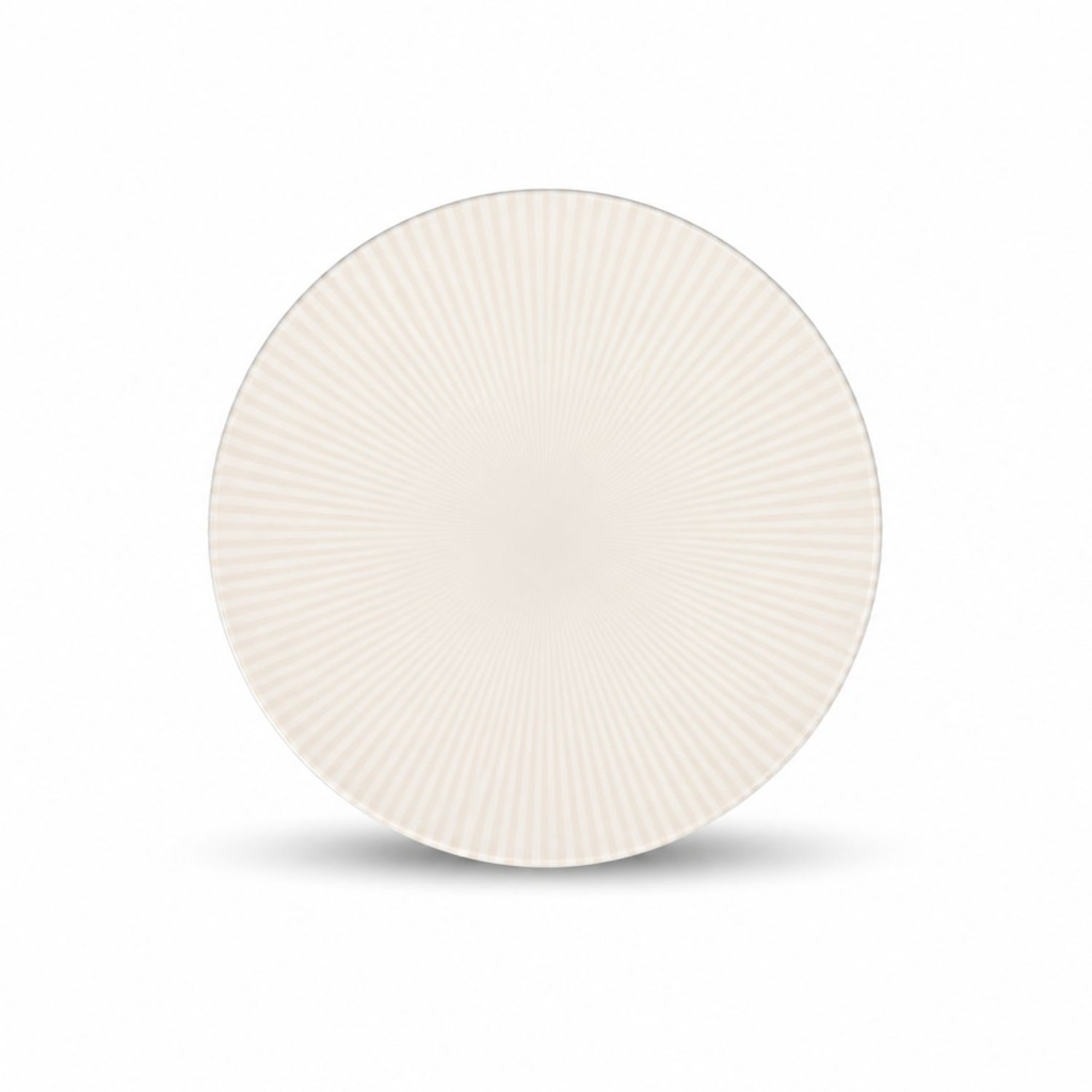 BONBISTRO SOLIS - ASSIETTE PLATE BLANCHE EN PORCELAINE 25CM - 740532