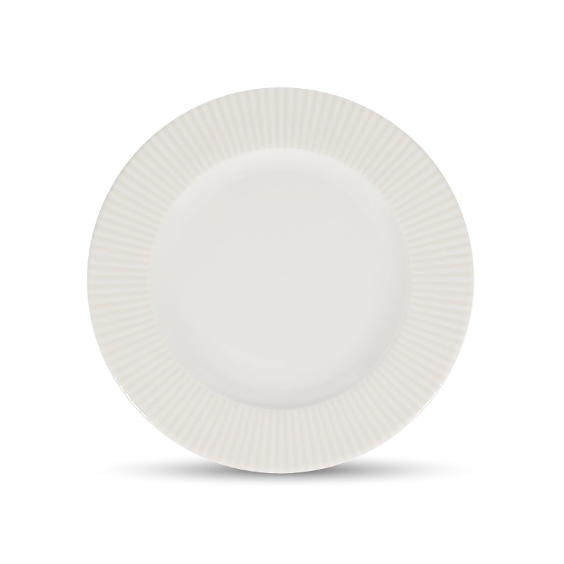 BONBISTRO SOLIS - ASSIETTE PLATE BLANCHE EN PORCELAINE 24,5 x 17CM - 740544