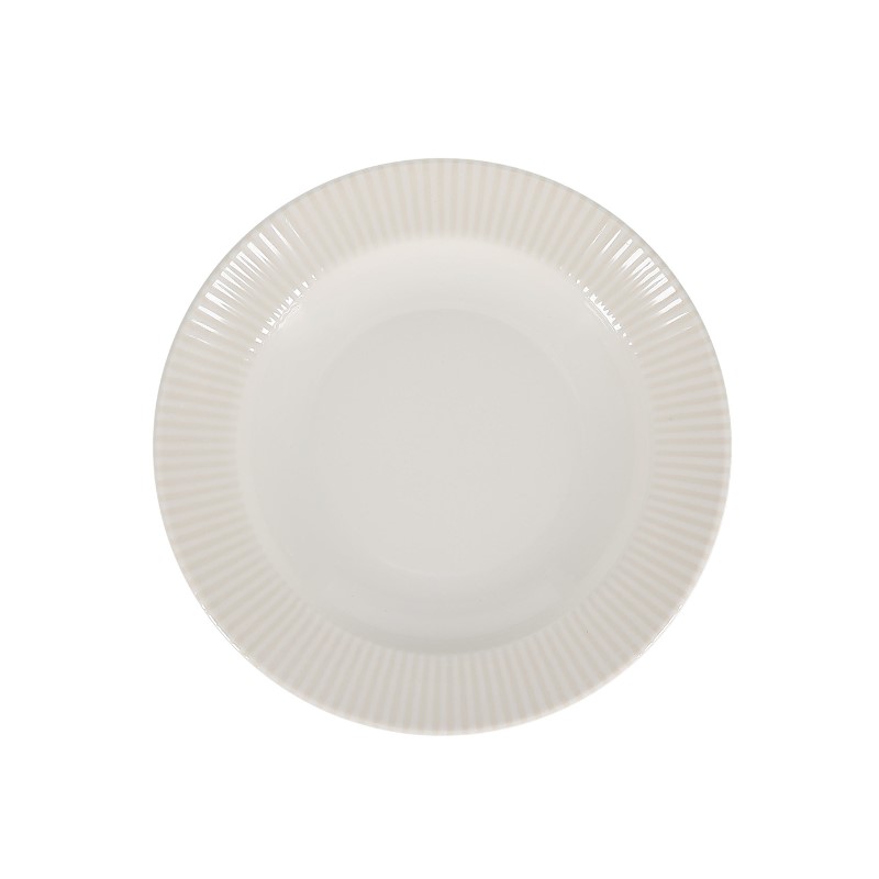 BONBISTRO SOLIS - ASSIETTE CREUSE BLANCHE EN PORCELAINE 23 x 17CM HT 4CM - 740547
