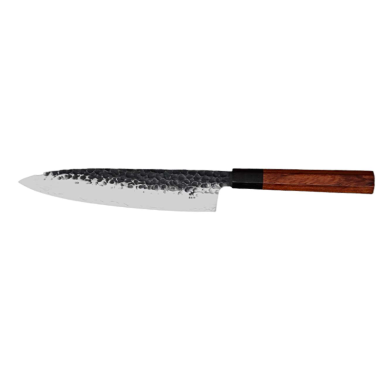 ARTHURIUS - GRAND GYUTO 20CM ACIER - MANCHE EN BOIS EBENE ET ROSE DE MADAGASCAR
