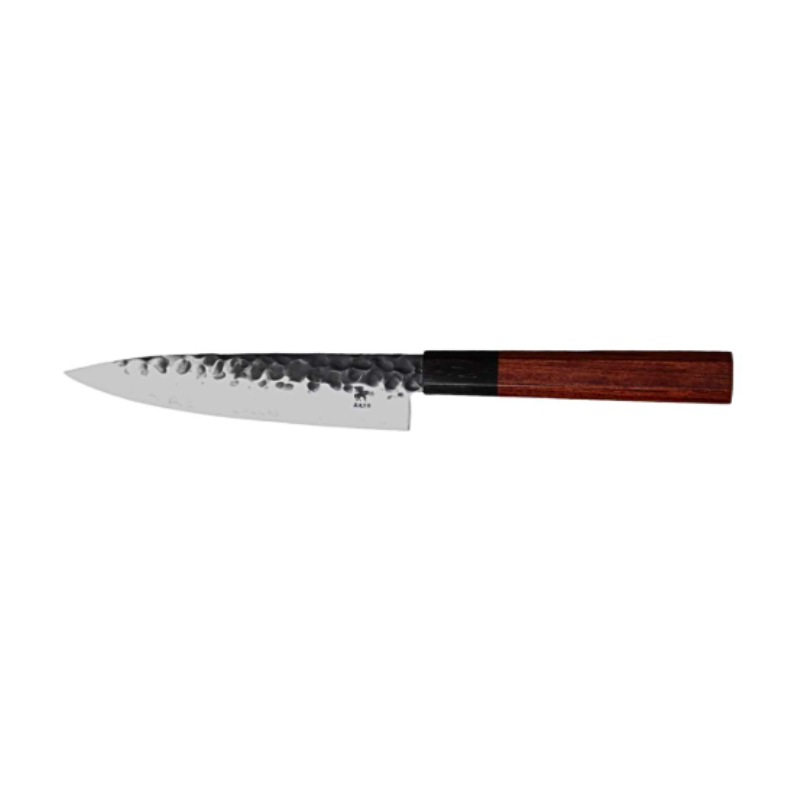 ARTHURIUS - PETIT GYUTO 15CM ACIER - MANCHE EN BOIS EBENE ET ROSE DE MADAGASCAR