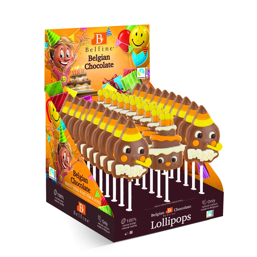 SUCETTE ASSORTIMENT CELEBRATIONS 20x PARTY + 10x CAKE LAIT COLORE 16CM 30 x 25GRS