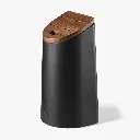 ARCOS - BLOC À COUTEAUX OVALE UNIVERSEL NOIR ET BOIS D'ACACIA 11,25 x 13,15 CM HT 24,9CM